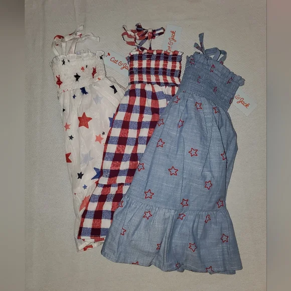 Cat & Jack 3Pc Girls Sundress Bundle - Picture 1 of 4